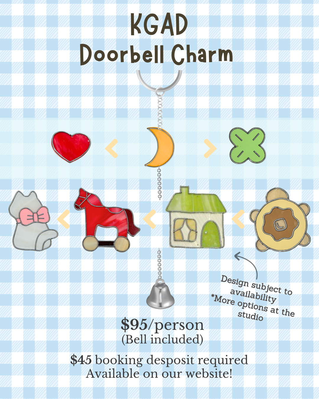 KGAD Doorbell Charm Booking Deposit ($45/Person)